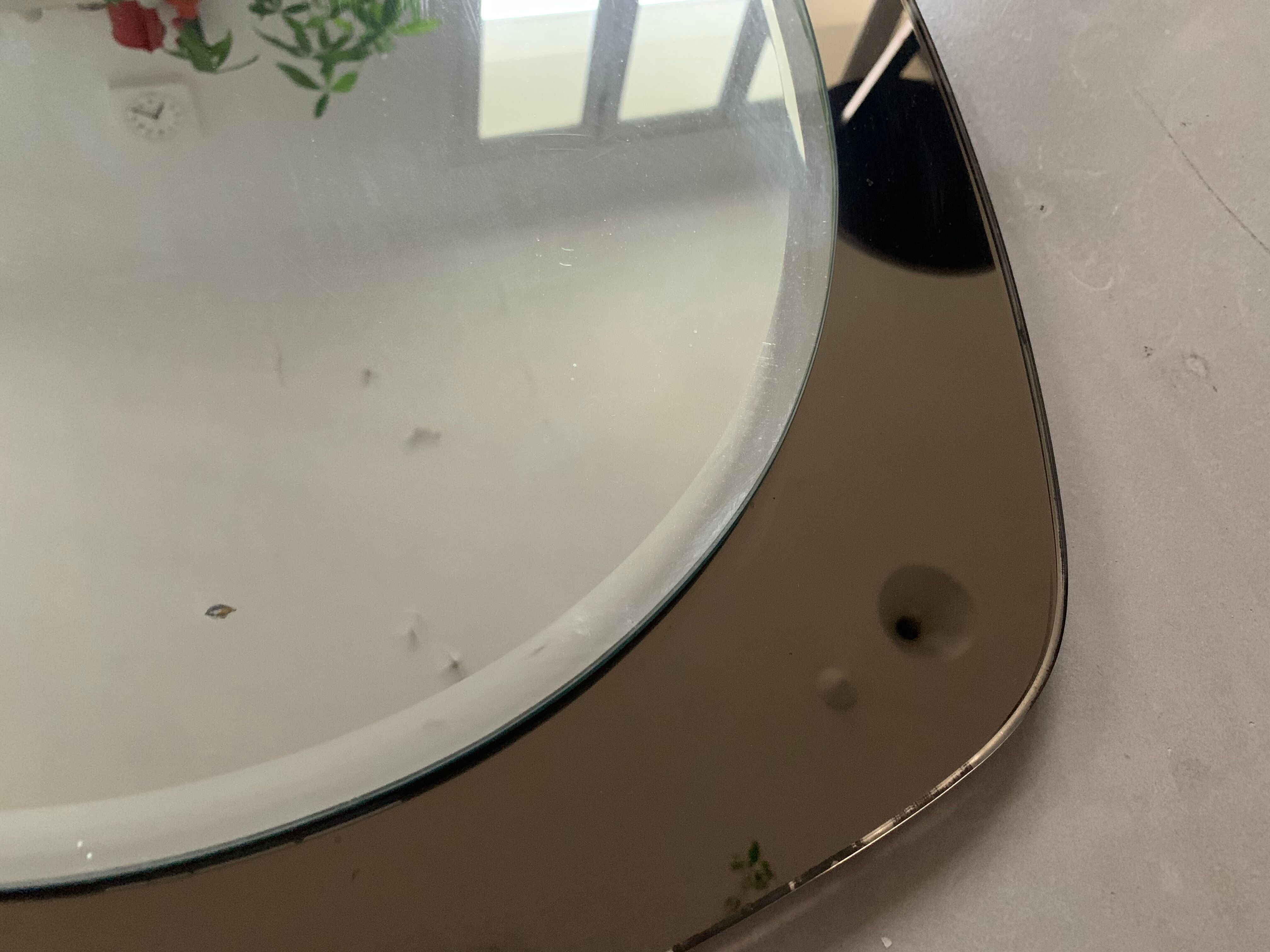 Vintage smoked mirror, 81x58 cm