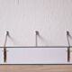 Vintage white Formica coat rack - triple hook