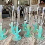 Champagne flutes model Cactus by Hilton Mc Connico