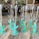Champagne flutes model Cactus by Hilton Mc Connico