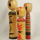 Lot de 3 poupées japonaises kokeshi