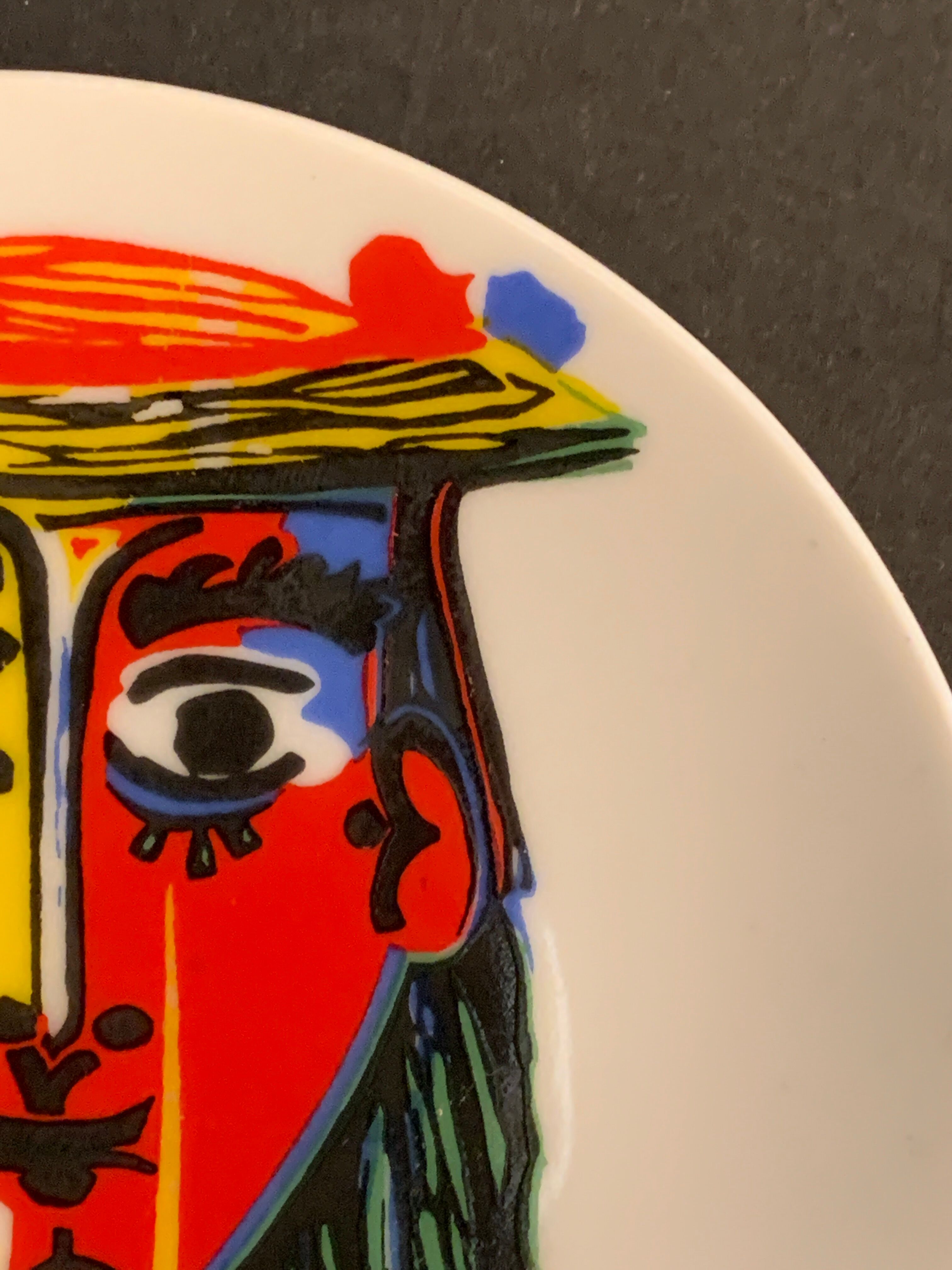 Empty pocket in polychrome earthenware Picasso, 1988