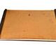 Art Deco wooden and painted glass plateau