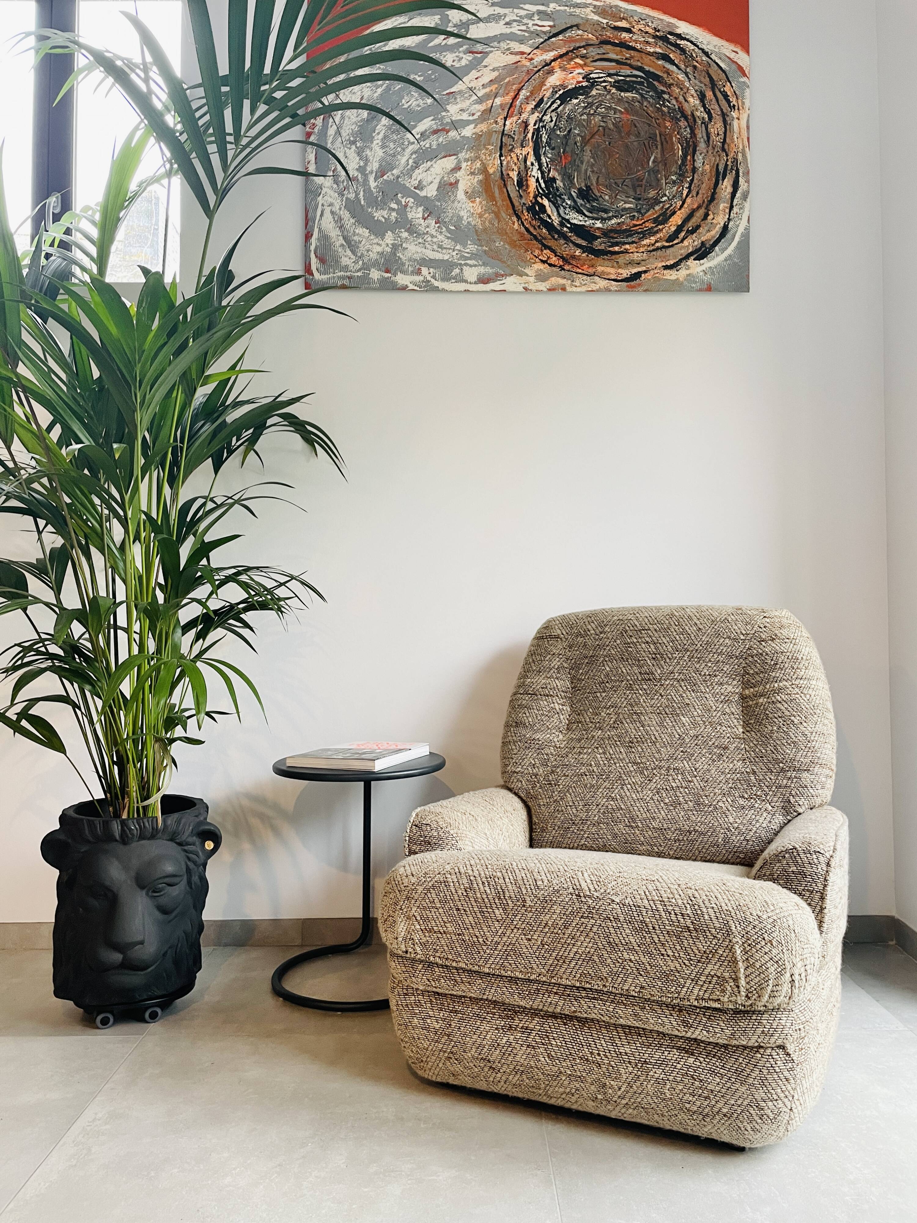 Vintage fireside chair, 70s