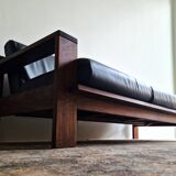 Vintage cubistic 3-seater sofa, 1970's