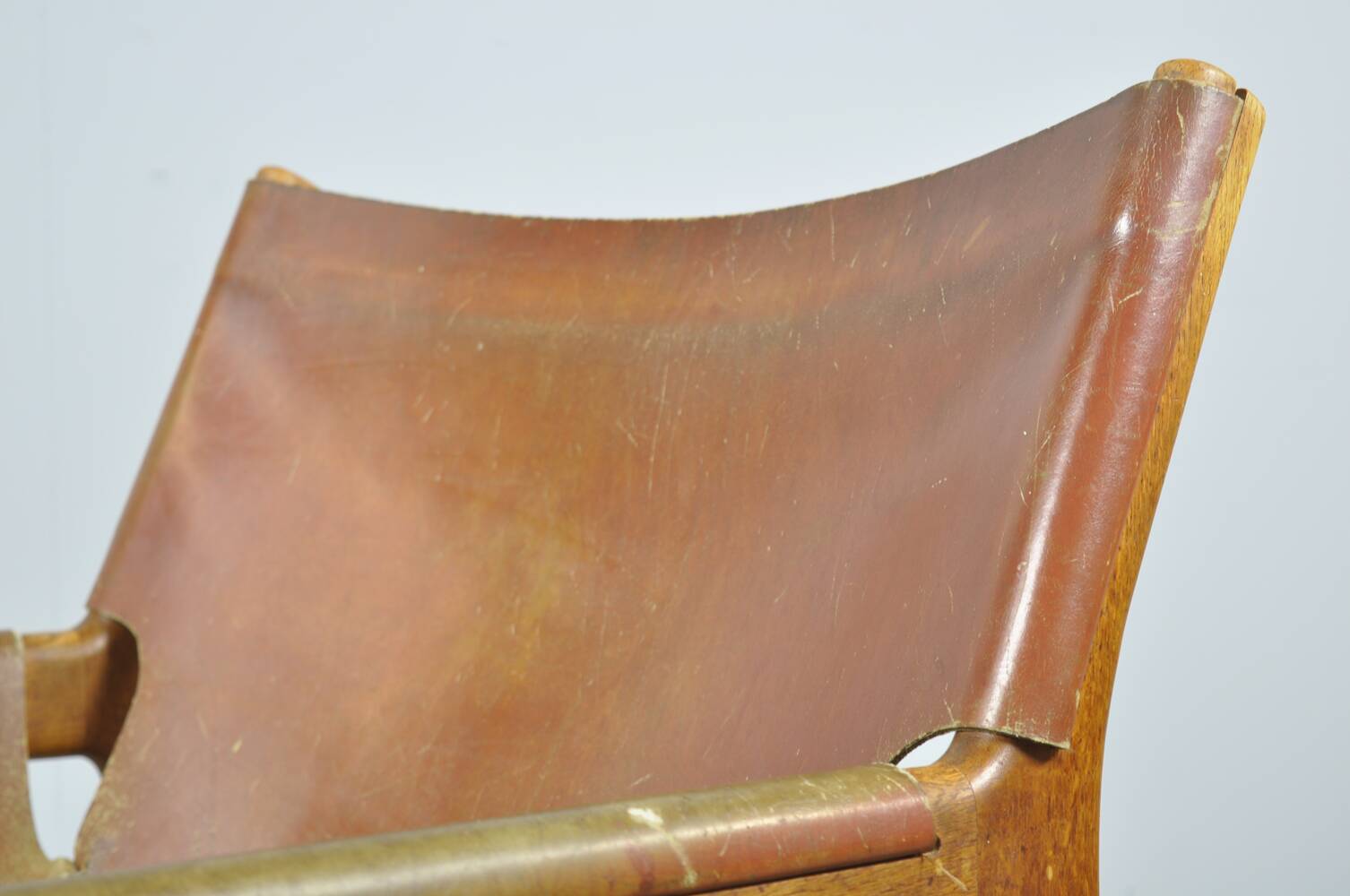 A/S MIKAEL LAURSEN / vintage leather armchair / Illum Wikkelsø / Denmark 1960s