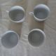 4 cups with saucer Limoges Haviland white torso