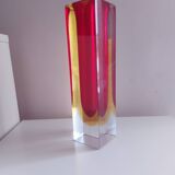 Sommerso vase by Seguso, Italy 70's, Flavien Poli (25.5 cm)