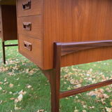 Mid-century Danish executive teak desk, 1960s