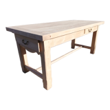 Farmhouse table with drawers