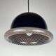 Vintage Italian black Murano pendant light, 1960s.