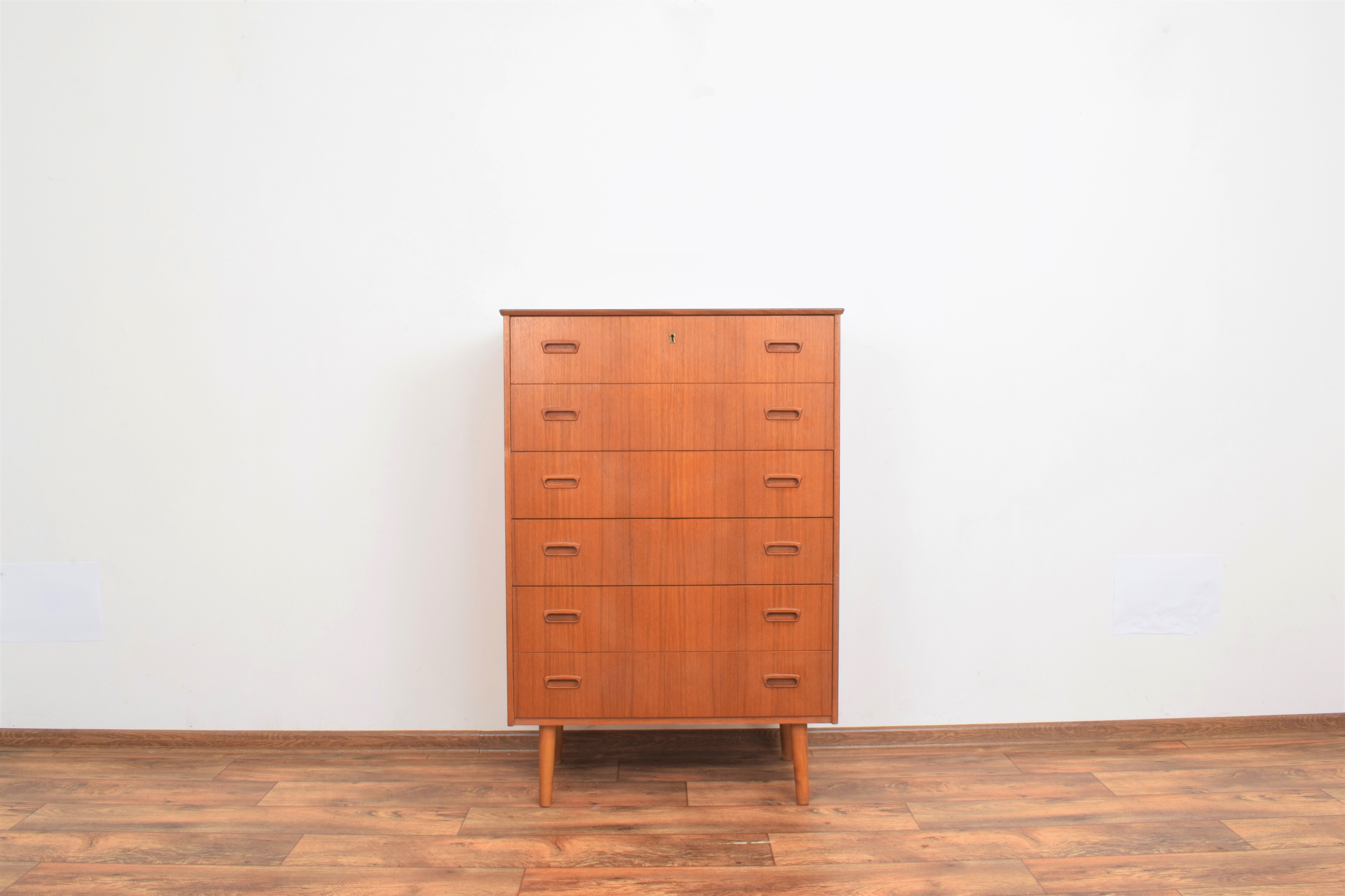 Mid-century danish teak chest of drawers, 1960