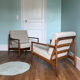 Vintage teak Scandinavian armchair