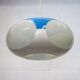 Unique Space age bug eye ufo lamp *** Massive Belgium *** blue and white
