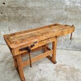 Workbench side table bathroom furniture beech