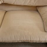 Maralunga 3-seat Sofa in beige by Vico Magistretti for Cassinaa, Italy