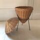 Rattan sewing box