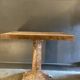 Industrial console cast iron and oak tray