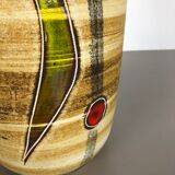 Pottery fat lava multicolor 546-40 vase made by Scheurich, 1960s