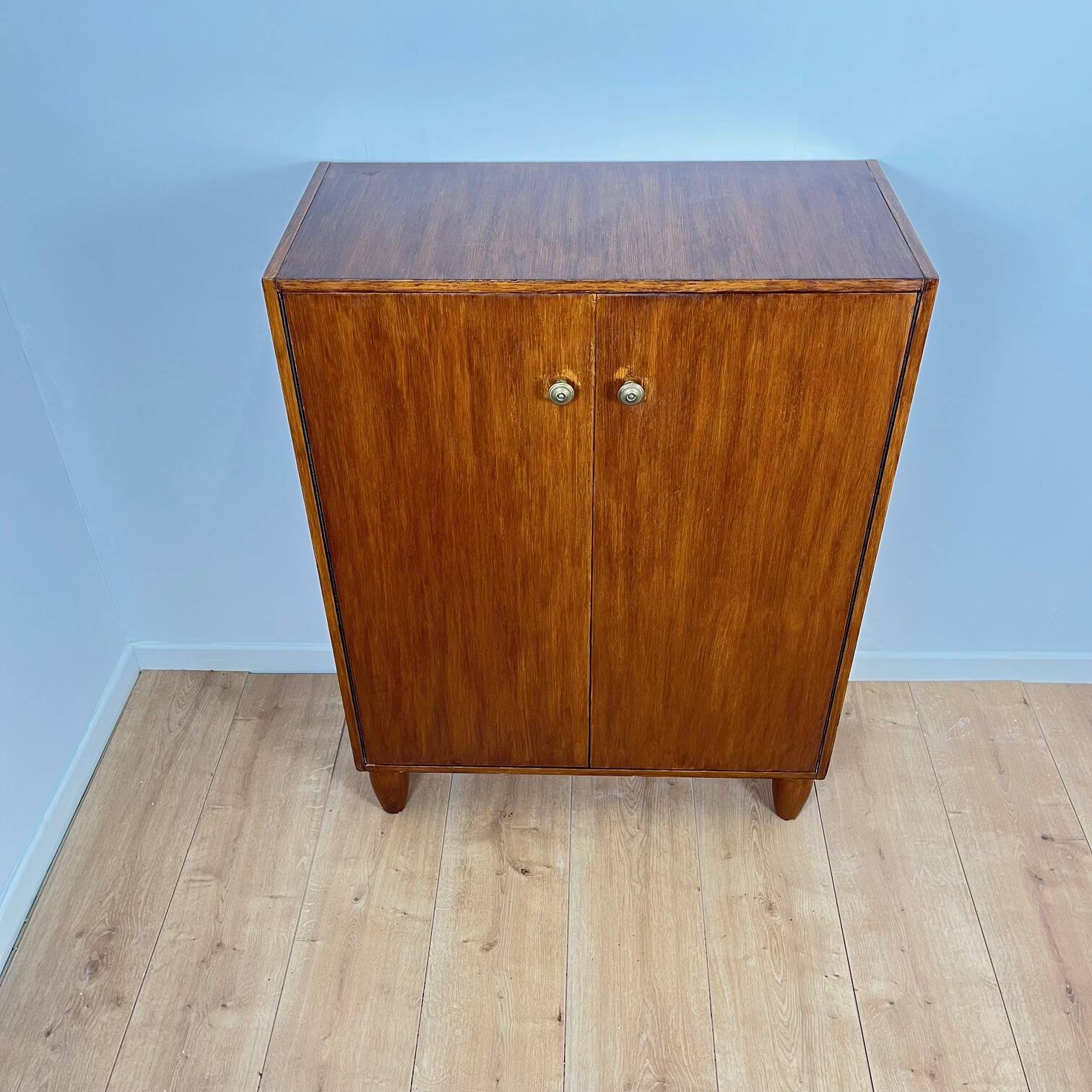 Meuble à chaussure vintage en bois, 1970