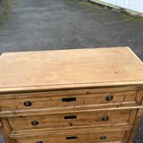 Superbe commode ancienne en bois massif – Style anglais / XIXe siècle