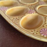 Vintage egg tray in glazed stoneware