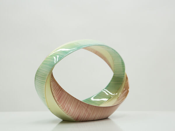 Centre de table Italien céramique vernie de ViBi Torino vers 1960