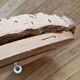 Vintage 70s round cork mirror
