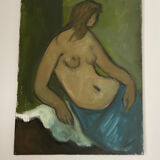 Tableau ancien - buste femme