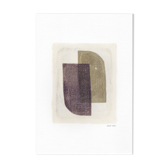 Painting on paper - M614 - signed Eawy