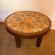Mini ceramic coffee table Herbiers Vallauris 1960s
