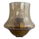 Yellow glass and brass wall light from the mid-century, 1960, Germany.