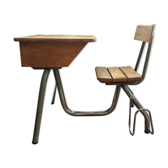 School desk 1 place vintage