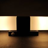 Mid-century Bakelite and opaline glass wall light, Czechoslovakia 1960s