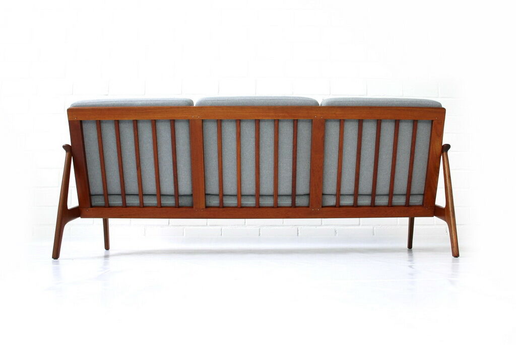 Mid-Century Danish Teak Sofa like Fredrik A. Kayser, 1960s