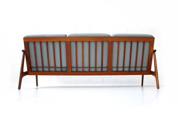 Canapé en teck Fredrik A. Kayser années 1960