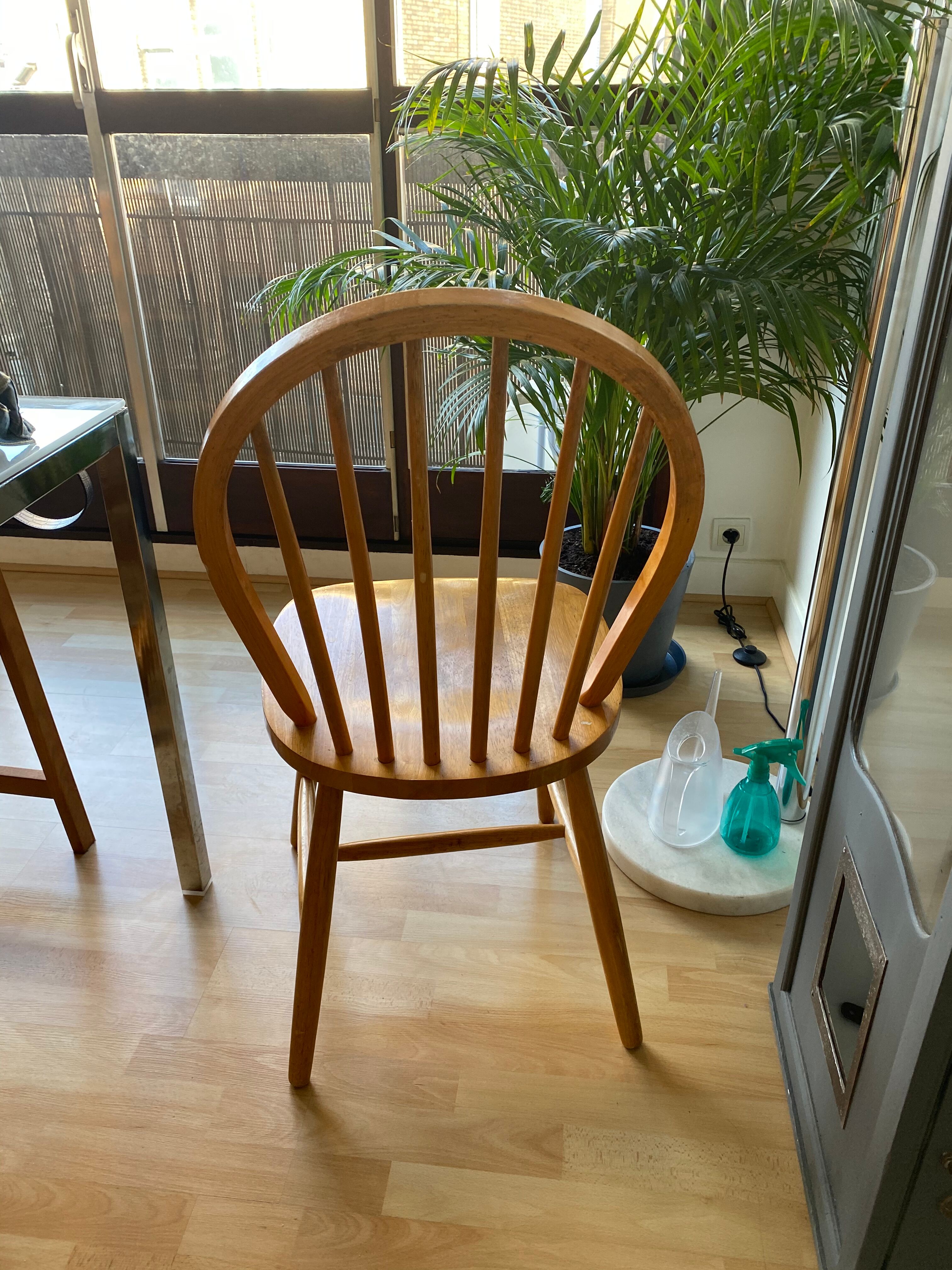 Chaise bois vintage