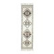1970s Vintage Turkish Hand-Knotted Wool Cotton Beige Runner Rug  90x340