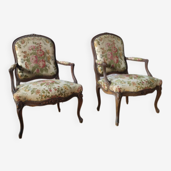 Louis xv convertible armchairs