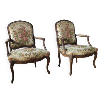 Louis xv convertible armchairs