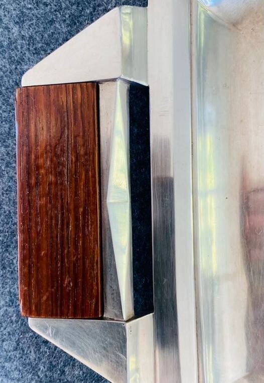 Large serving tray stamped Ravinet d'Enfert, Art Deco period