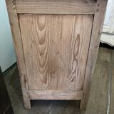 Old low buffet 2 doors in natural wood