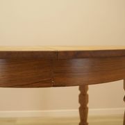 Round oak table, Danish design, 1960s, designer: Henning Kjærnulf