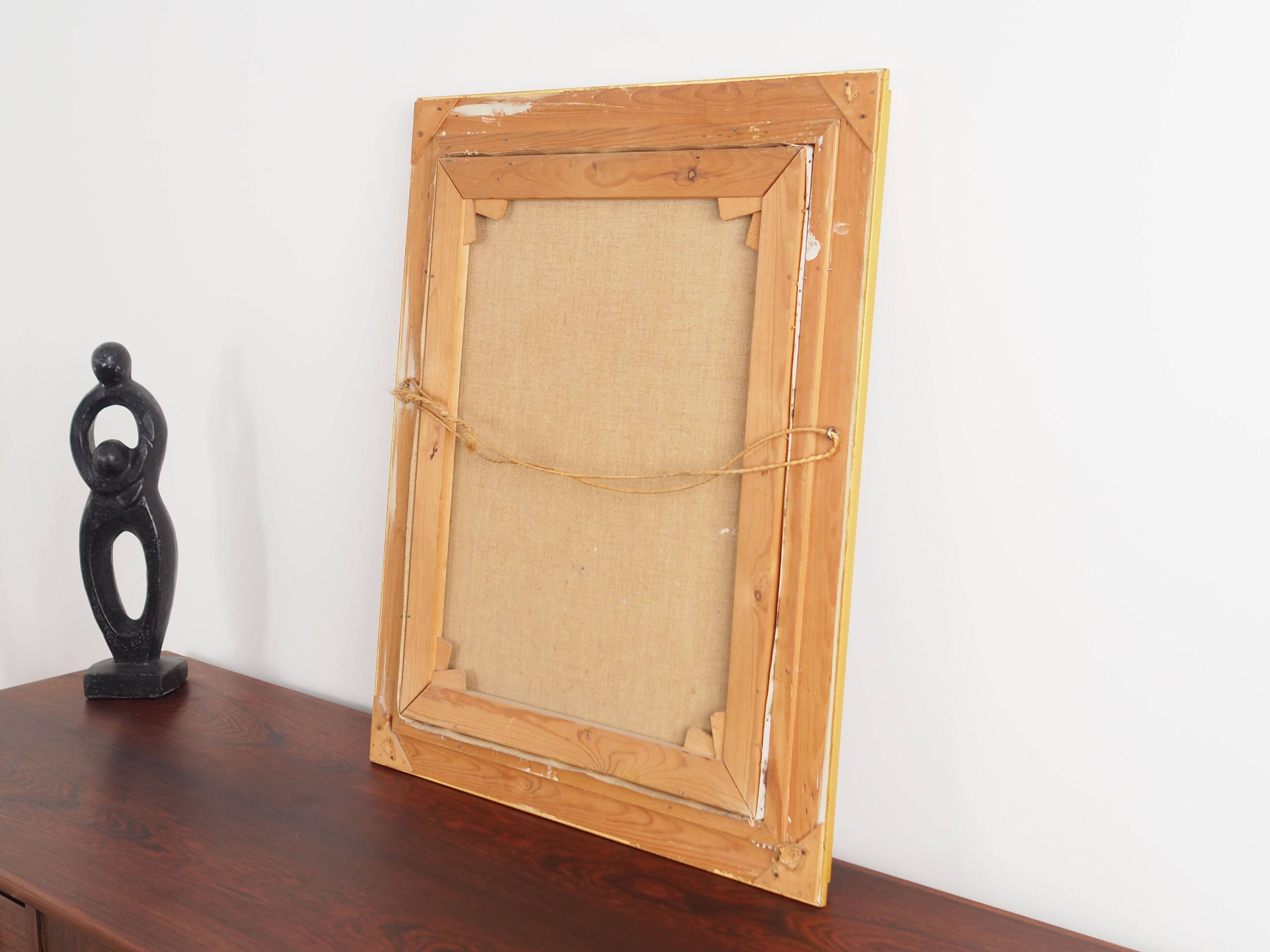 Painting „The Deep in the forest”, Scandinavian design, 1970s