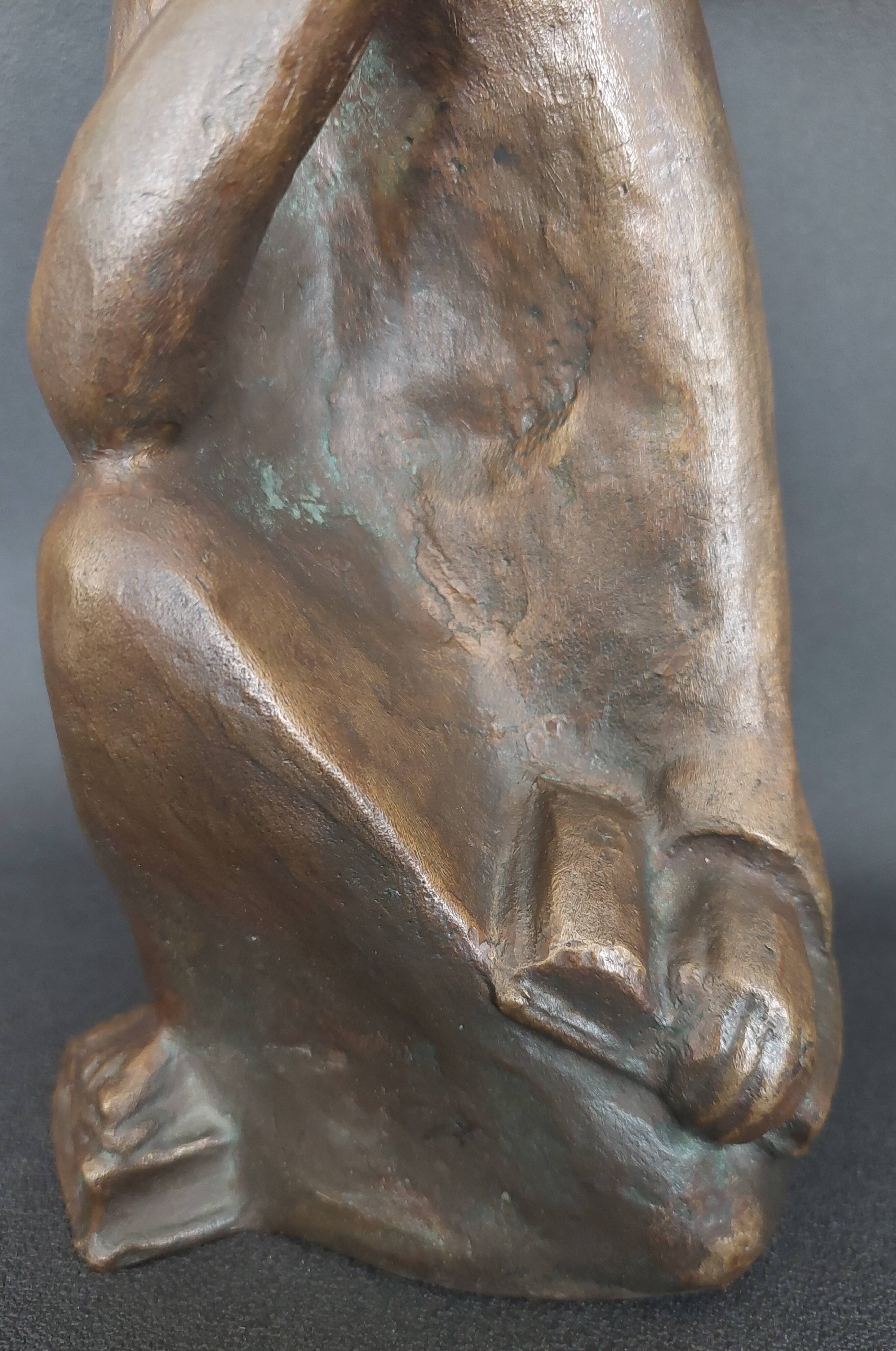 Bronze signed Heinz Bentele 1960s Albertus Magnus Germany