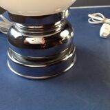 Pair of chrome vintage lamps
