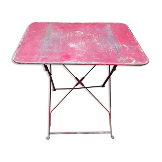 Vintage metal folding table