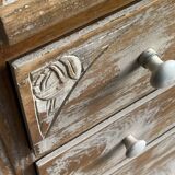 Art deco oak chest of drawers