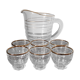Carafe and glasses, 60s