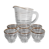 Carafe and glasses, 60s